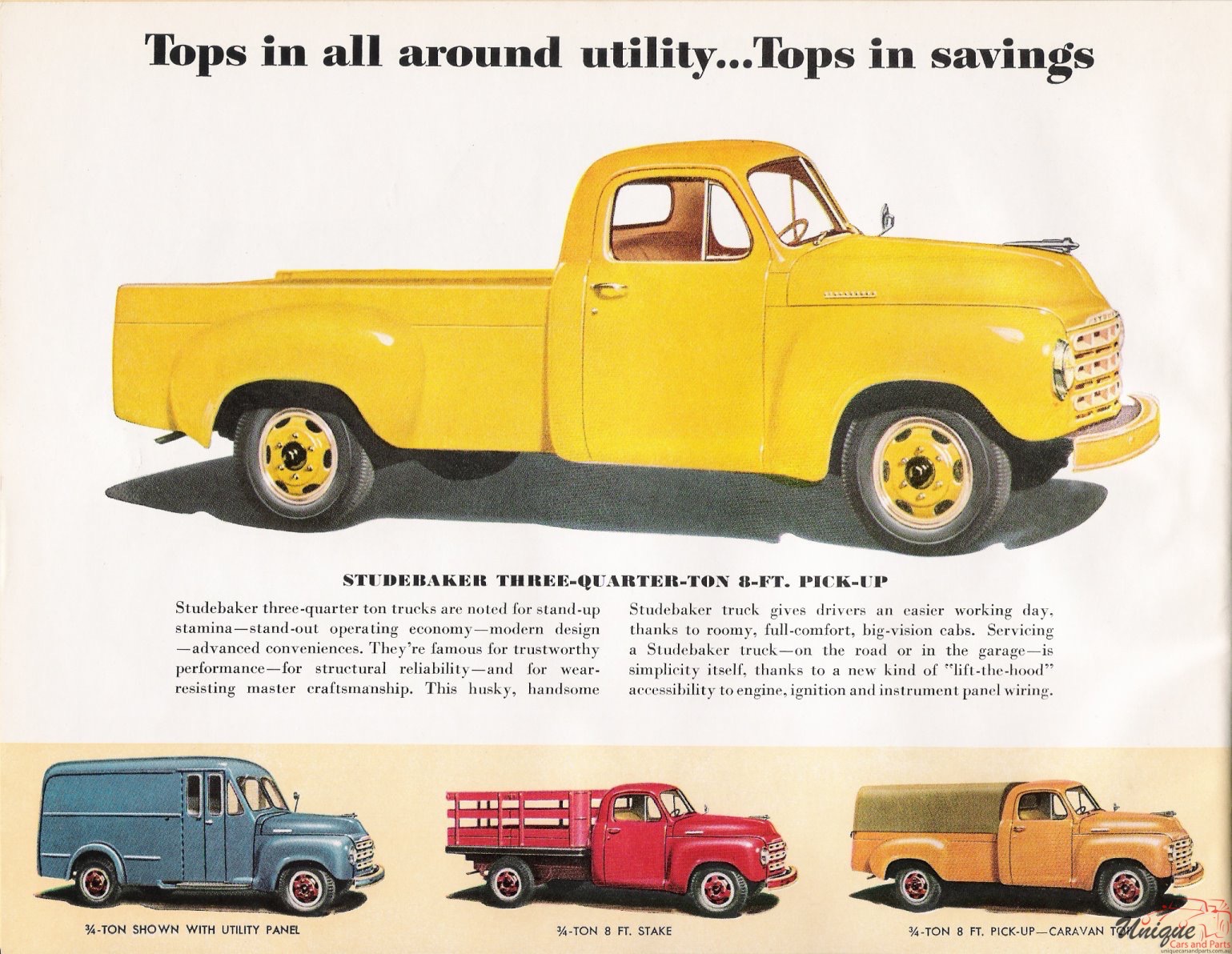 1950 Studebaker Trucks Brochure Page 2